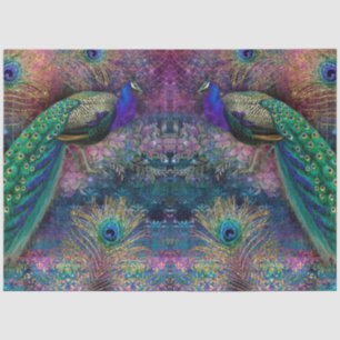 Papel De Seda Pancadas Elegantes Penas Cor-de-Rosa Cintilantes