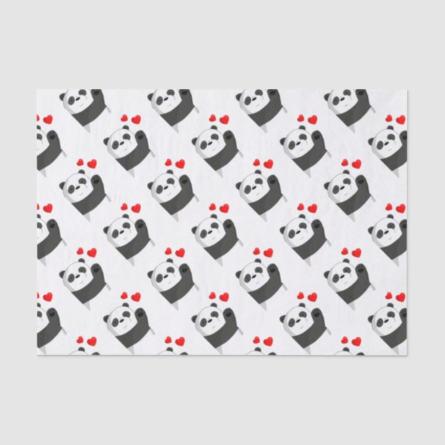 Papel De Seda Panda branca (Frente )