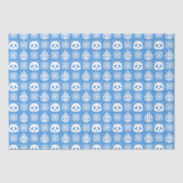 Papel De Seda Panda Jungle Impressions on Blue