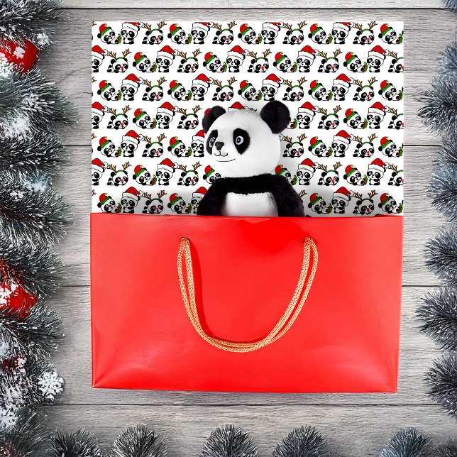 Papel De Seda Pandas de Natal (Criador carregado)