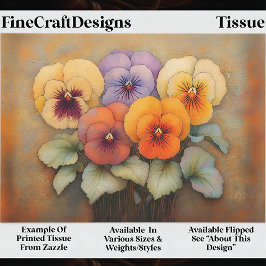 Papel De Seda Pansias de Jardim de Algodão, despojagem EF8R