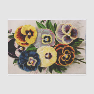 Papel De Seda Pansy Antique - Alemão - Folha de Tecidos