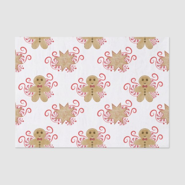 Papel De Seda Pão-de-açúcar bonito e doce-de-menta (Frente )