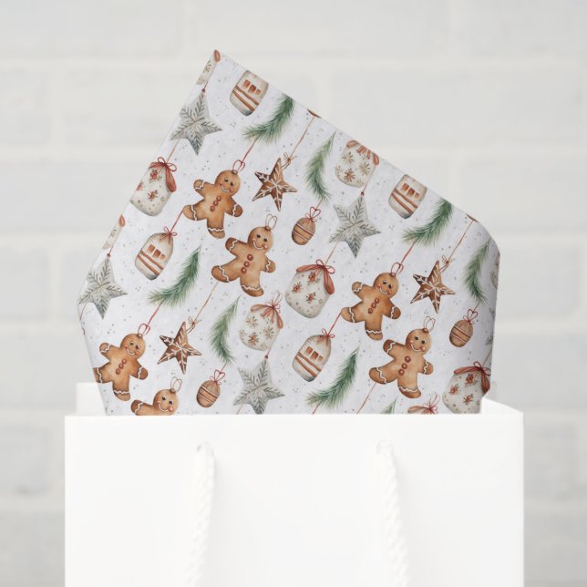 Papel De Seda Pão-de-cheiro-de-Natal (Sacola de presentes)