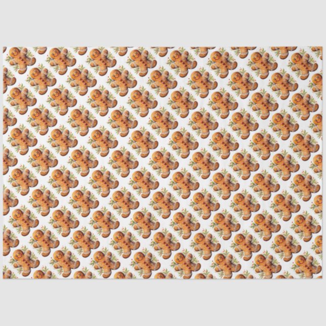 Papel De Seda Pão de Gingerpão de Natal (Frente )