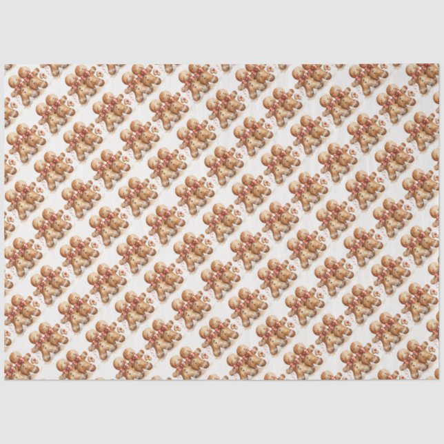 Papel De Seda Pão de Gingerpão de Natal (Frente )