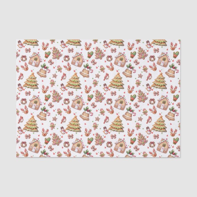 Papel De Seda Pão-De-Pão De Natal (Frente )
