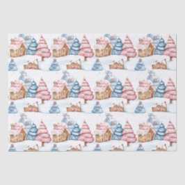 Papel De Seda Pão-de-Pão de Natal Moderno Pastel Bonito