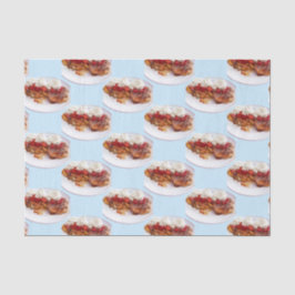 Papel De Seda Pão Doce Com Morangos E Creme