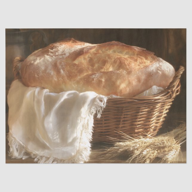 Papel De Seda Pão Fresco Assado (Frente )
