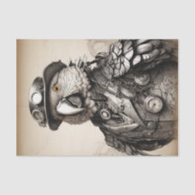 Papagaio-Vintage Preto e Branco