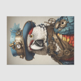 Papel De Seda Papagaio Vintage Red & White Steampunk