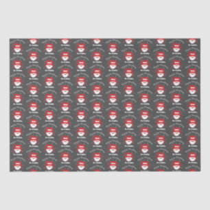 Papel De Seda Papai Noel Caranguejo Feliz Natal