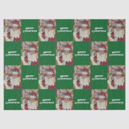 Papel De Seda Papai Noel Clássico - Verificando Duas Vezes Féria