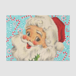 Papel De Seda Papai noel com Peppermints
