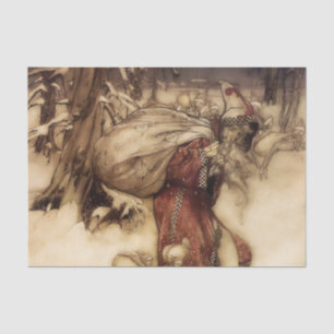 Papel De Seda "Papai Noel" de Arthur Rackham
