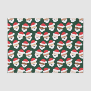 Papel De Seda Papai Noel Diverso Vermelho Vermelho Cobra Rosa Na