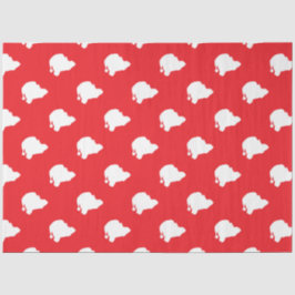 Papel De Seda Papai Noel em vermelho