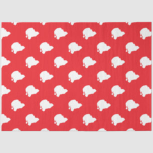 Papel De Seda Papai Noel em vermelho