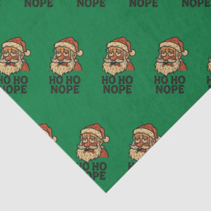 Papel De Seda Papai Noel Gasto Ho Ho Não Natal