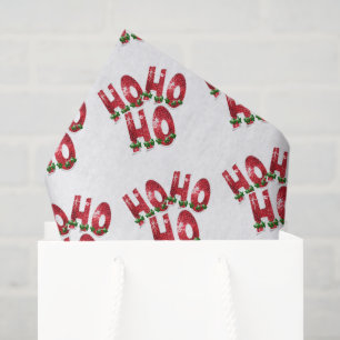 Papel De Seda Papai Noel! Natal com Faíscas Vermelhas