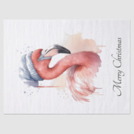 Papel De Seda Papai noel Snowbird Flamingo, personalizado