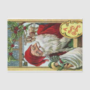 Papel De Seda Papai Noel Trazendo Presentes!