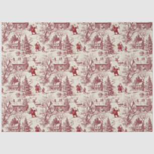 Papel De Seda Papai Noel Vermelho Natal Vintage