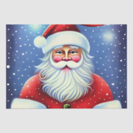 Papel De Seda Papai Noel Vintage Retro Charmoso Decoupage