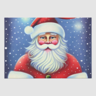 Papel De Seda Papai Noel Vintage Retro Charmoso Decoupage