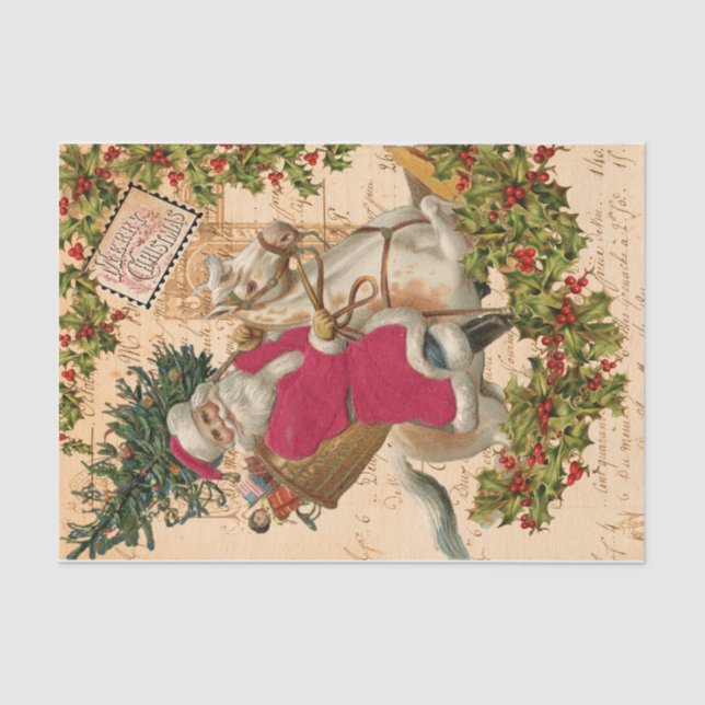 Papel De Seda Papais noeis (Frente )