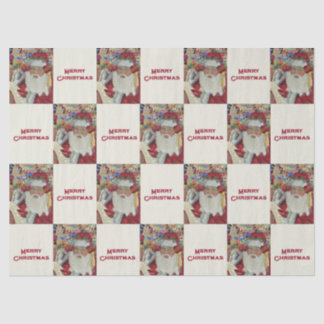 Papel De Seda Papais noeis Clássicos - Verificando Ele Duas Veze