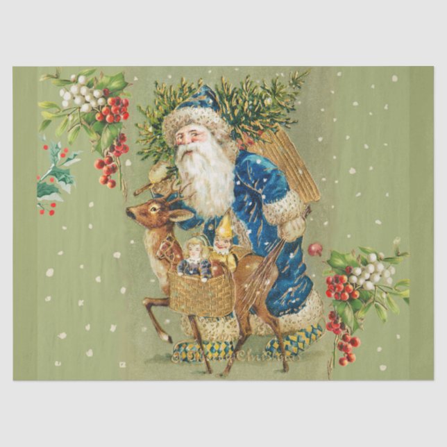 PAPEL DE SEDA PAPAIS NOEIS COM PRESENTES DE CERVEJA E NATAL NA N (Frente )