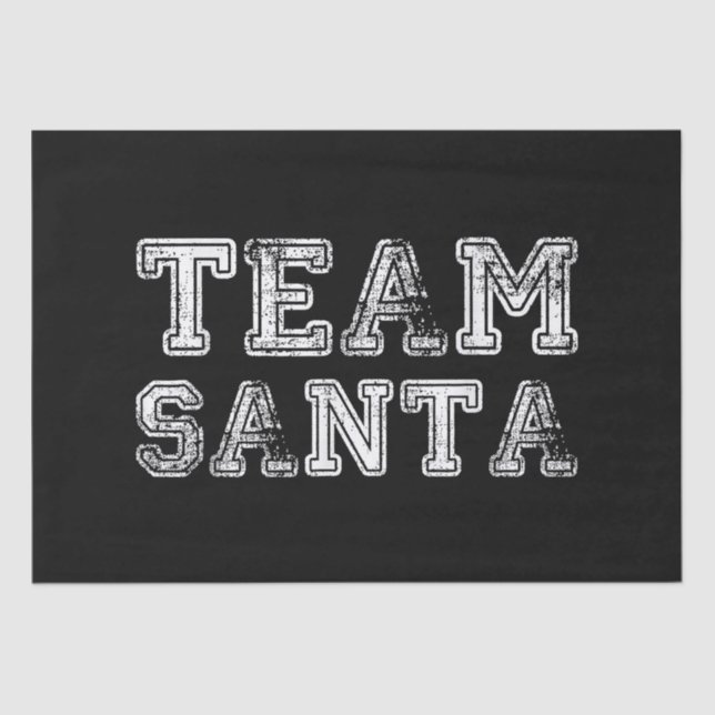 Papel De Seda Papais noeis da equipe Feliz Natal (Frente )