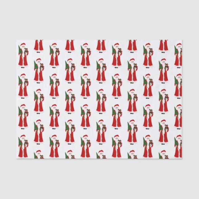 Papel De Seda Papais noeis e Amigo (Frente )