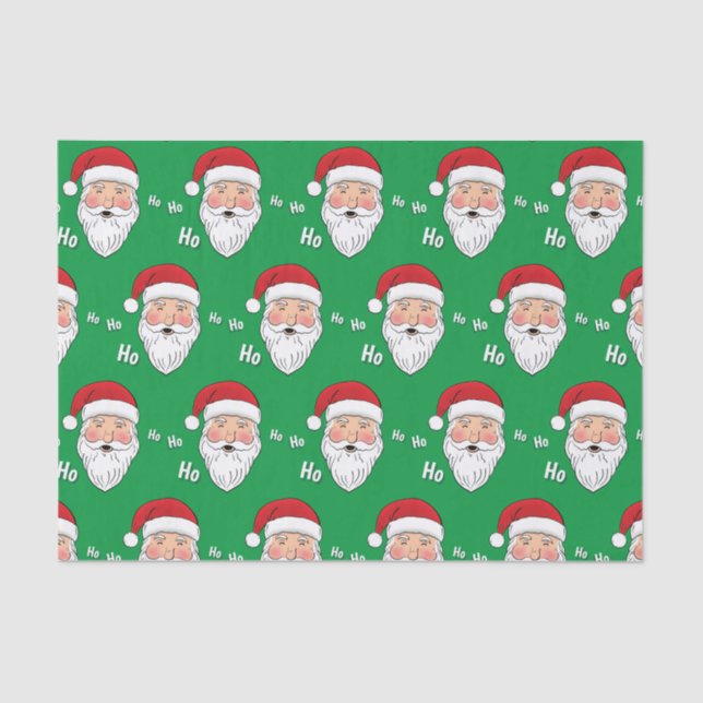 Papel De Seda Papais noeis (O, O, O) (Frente )