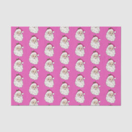 Papel De Seda Papais noeis Rosa Quente