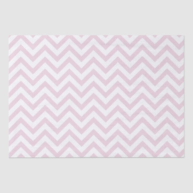 Papel De Seda Papel-chave Chevron-Rosa claro Elegante (Frente )