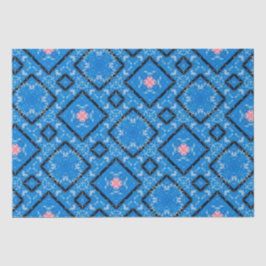 Papel De Seda Papel-chave cor-de-rosa-azul-preto