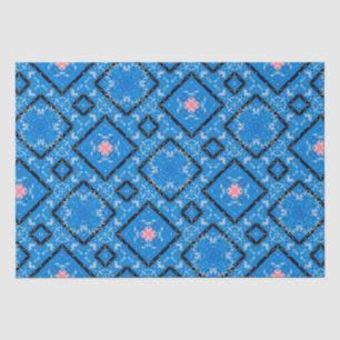 Papel De Seda Papel-chave cor-de-rosa-azul-preto