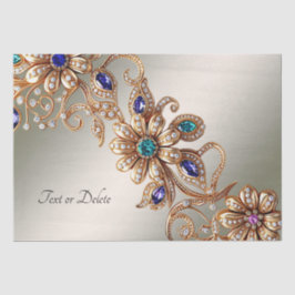 Papel De Seda Papel-chave Elegante Dourado para as flores de joi