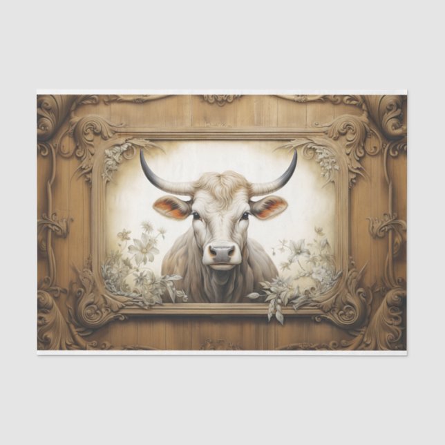 Papel De Seda Papel-chave para a dissociação da força de vaca ru (Frente )