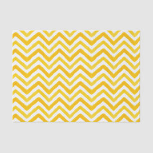 Papel De Seda Papel-Padrão Chevron Cor-De-Água Laranja