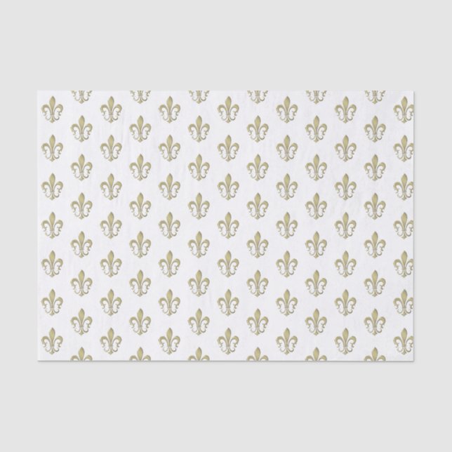 Papel De Seda Papel-Padrão Dourado Elegante (Frente )