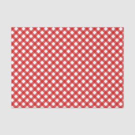 Papel De Seda Papel-Padrão Red Gingham