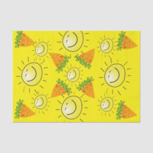 Papel De Seda Papel-Tecido Carrinho Amarelo-Sol Vegan