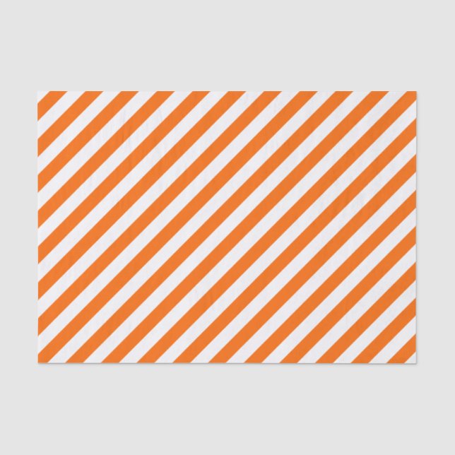 Papel De Seda Papel-Tecido de Faixa Diagonal Laranja (Frente )