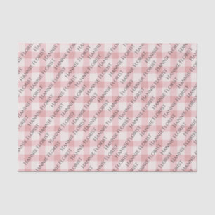 Papel De Seda Papel-tecido de texto Impressão de Xadrez cor-de-r