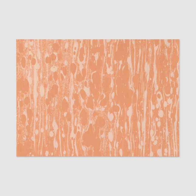 Papel De Seda Papel-Tecido Impressão de Textura Laranja (Frente )