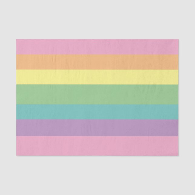 Papel De Seda Papel-tecidos de stripe do cotovelo pastel (Frente )